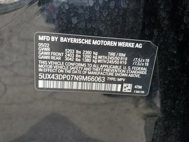 2022 BMW X3 SDRIVE30I  