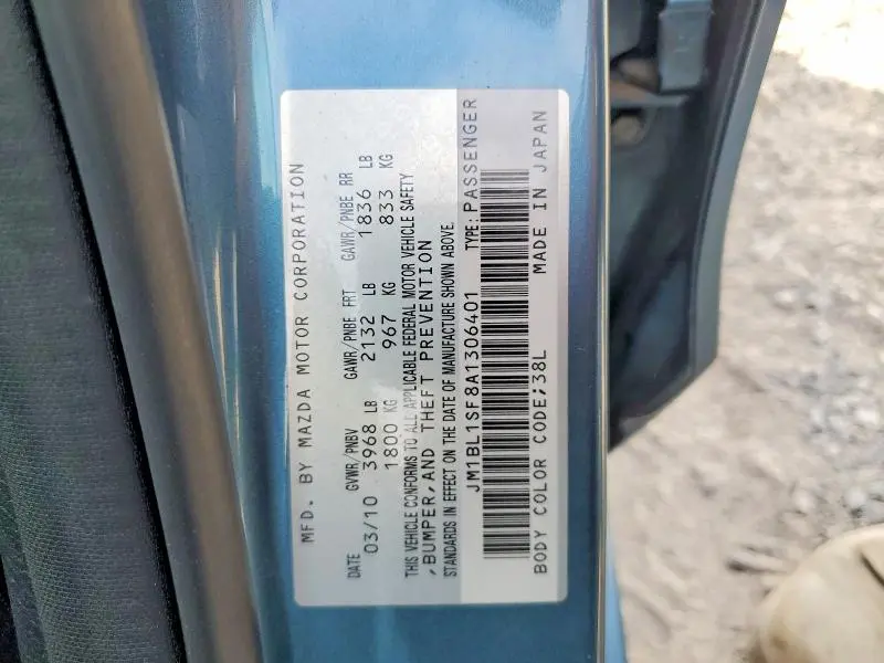 2010 MAZDA 3 I  