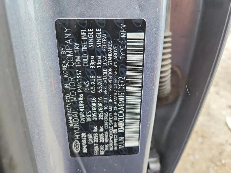 2021 HYUNDAI KONA SE  