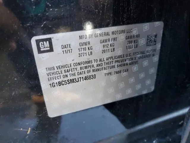 2018 CHEVROLET CRUZE LS