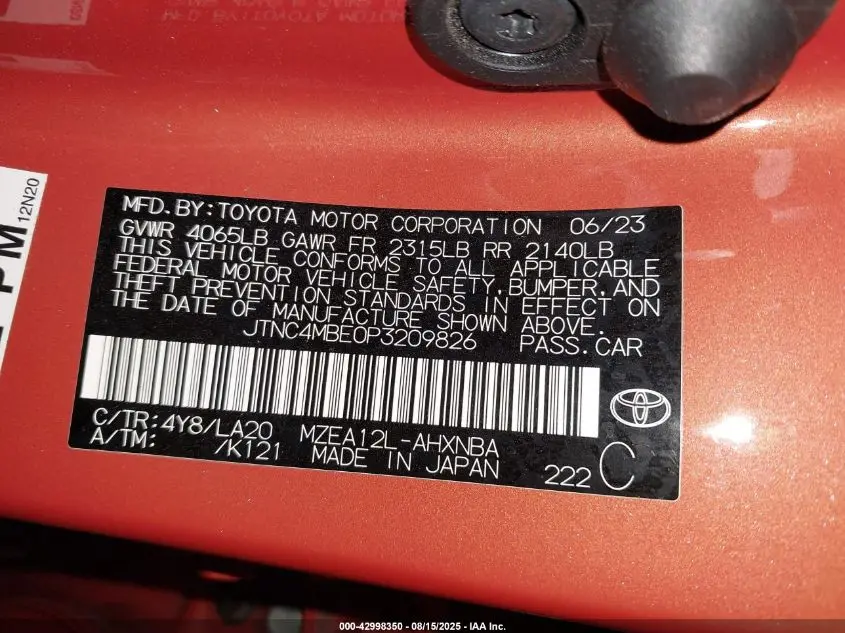 2023 TOYOTA COROLLA XSE