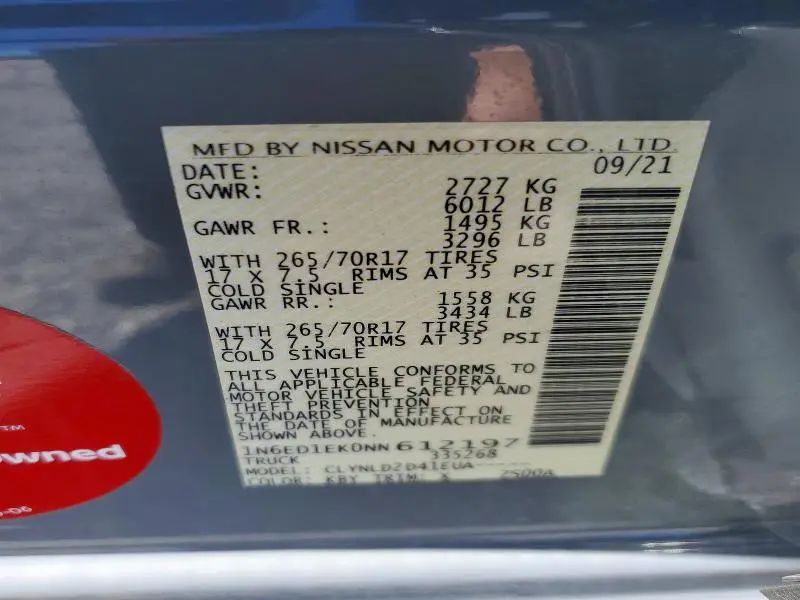 2022 NISSAN FRONTIER PRO-4X  