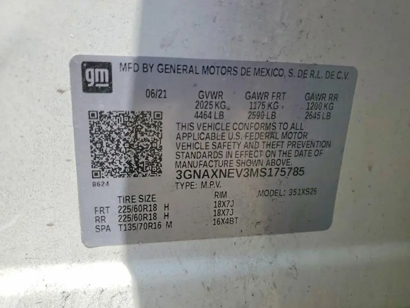 2021 CHEVROLET EQUINOX PREMIER  