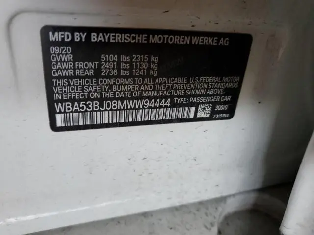 2021 BMW 540 I  