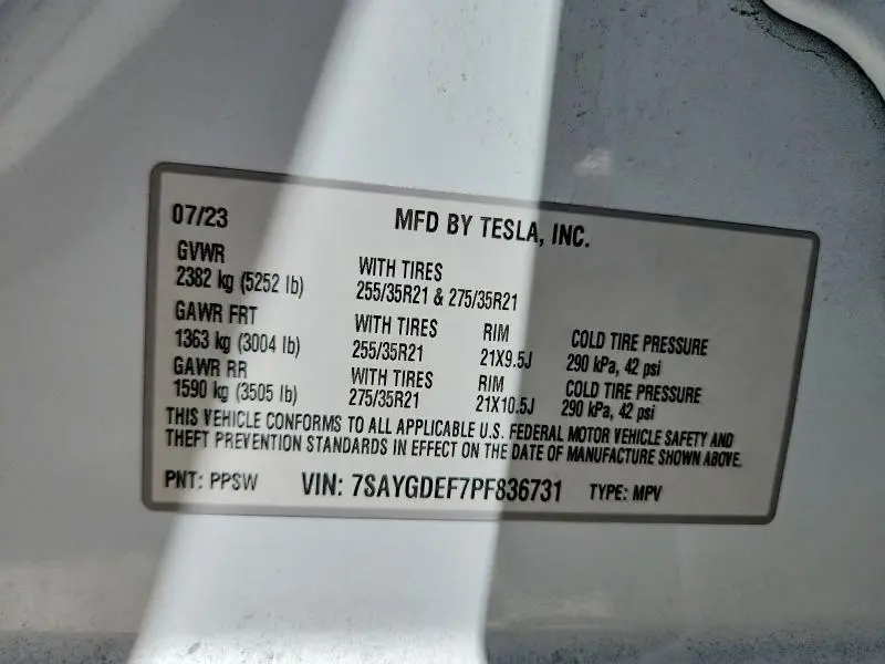 2023 TESLA MODEL Y   