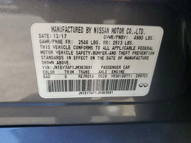 2018 INFINITI Q50 3.0T LUXE  