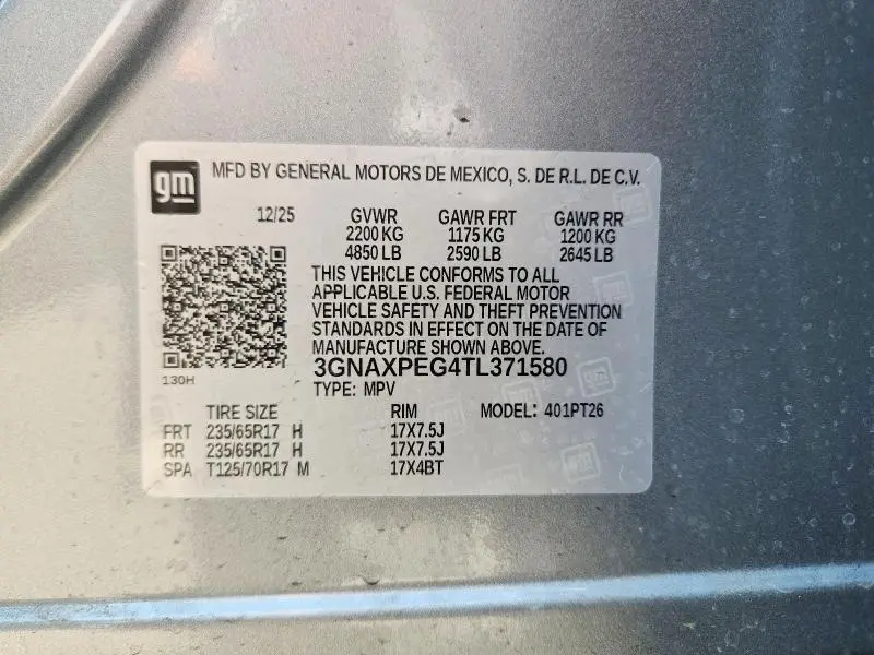 2026 CHEVROLET EQUINOX LT  