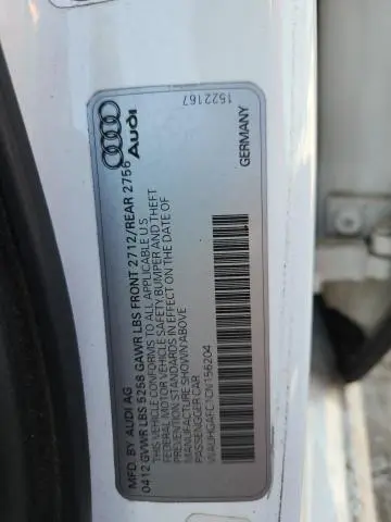 2012 AUDI A6 PRESTIGE  
