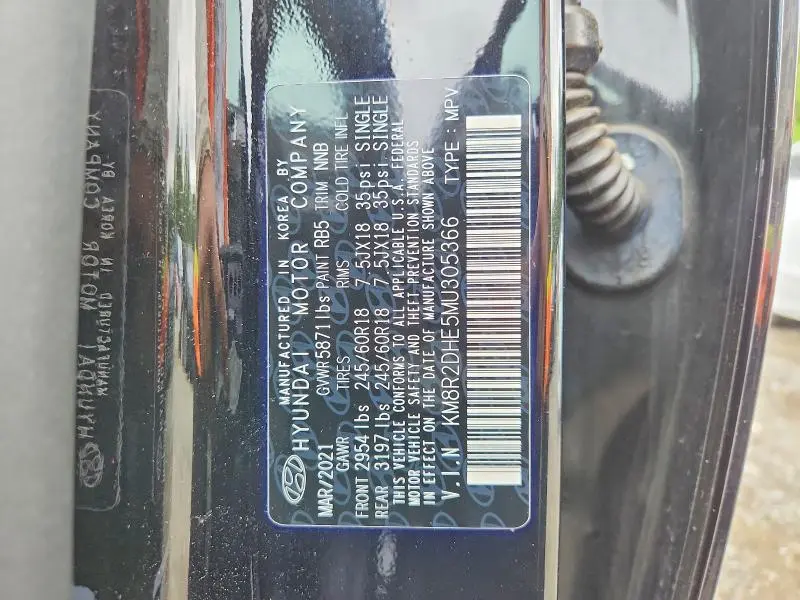 2021 HYUNDAI PALISADE SEL  