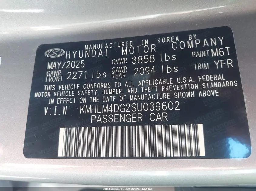 2025 HYUNDAI ELANTRA SEL SPORT