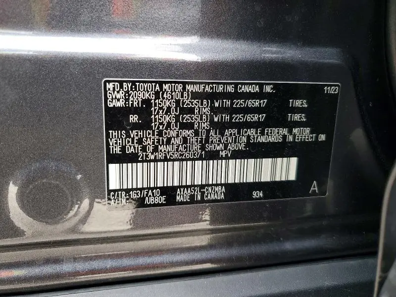 2024 TOYOTA RAV4 XLE  