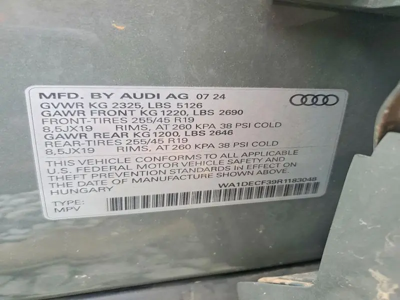 2024 AUDI Q3 PREMIUM S LINE 45  