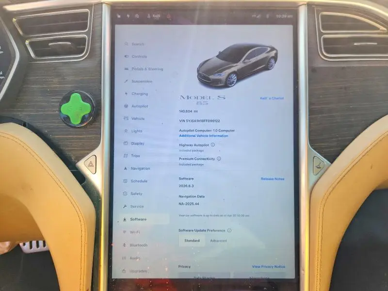 2015 TESLA MODEL S 85  