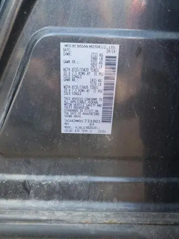 2014 NISSAN PATHFINDER S  