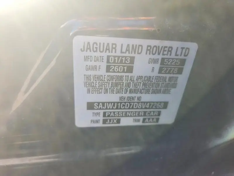 2013 JAGUAR XJ   