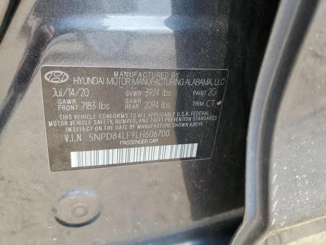 2020 HYUNDAI ELANTRA SEL  
