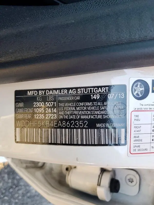 2014 MERCEDES-BENZ E 350  