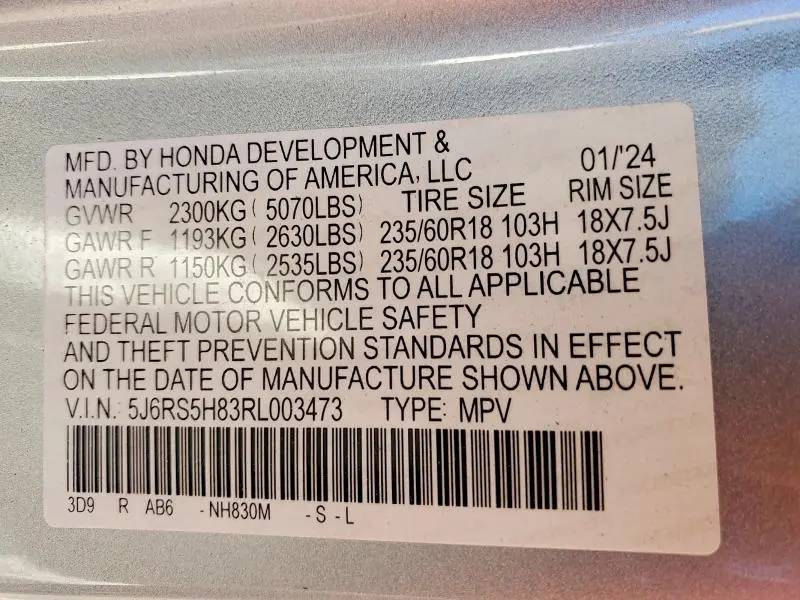 2024 HONDA CR-V SPORT-L  