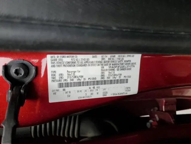 2014 FORD FOCUS SE