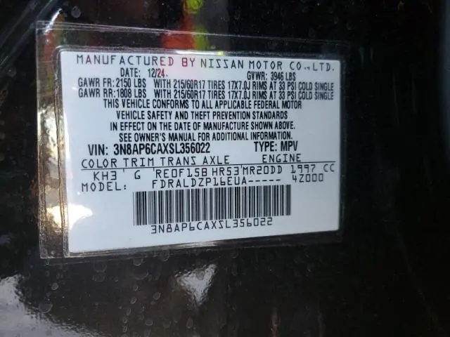 2025 NISSAN KICKS SV  