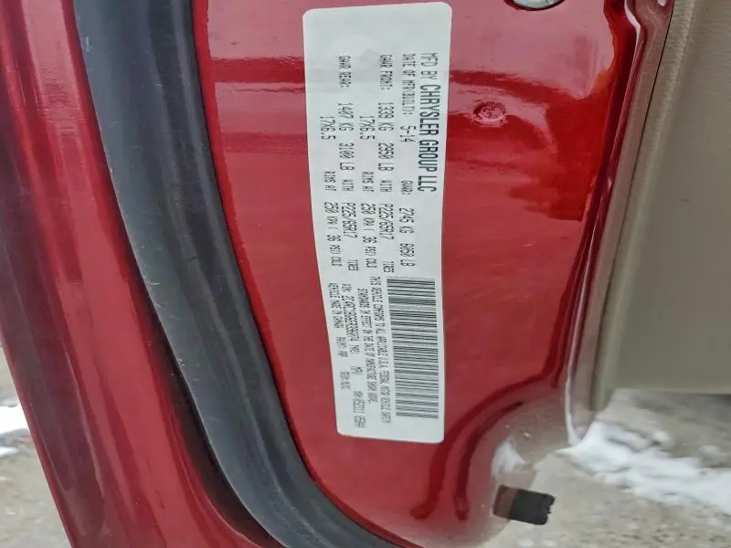 2014 CHRYSLER TOWN & COUNTRY TOURING  