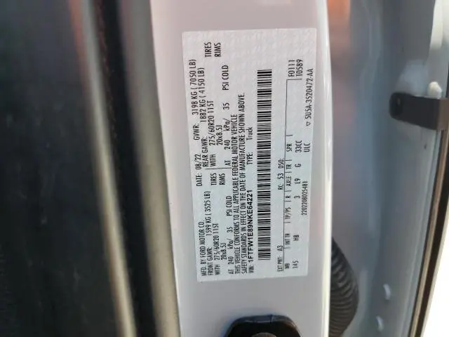 2022 FORD F150 SUPERCREW  