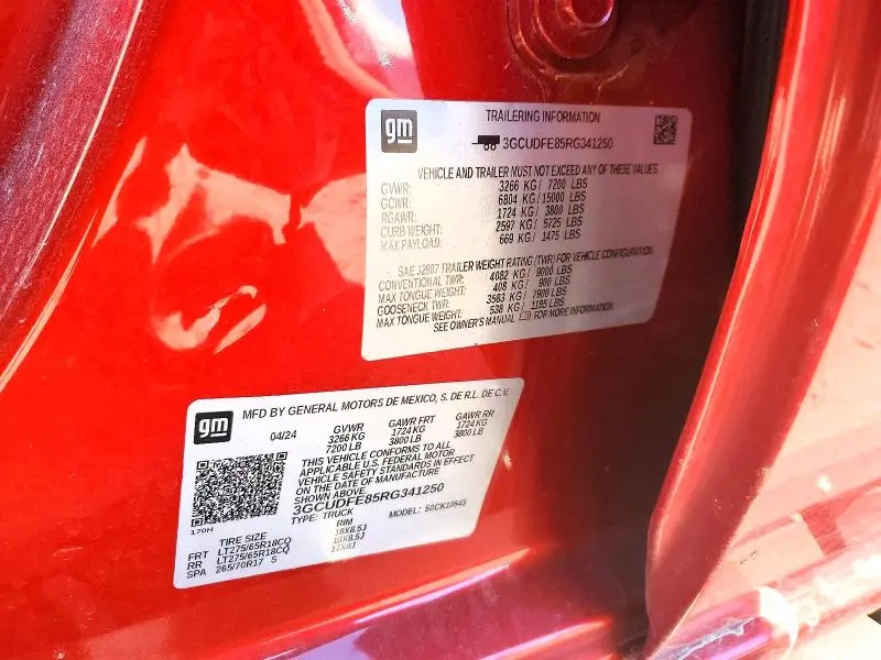 2024 CHEVROLET SILVERADO K1500 LT TRAIL BOSS  