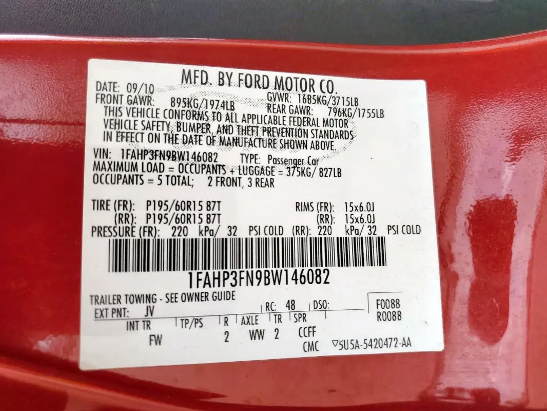 2011 FORD FOCUS SE  