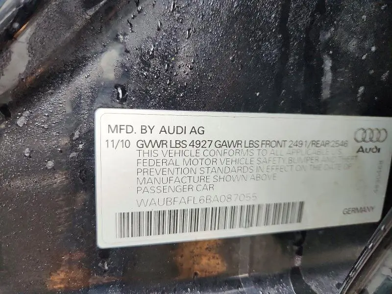 2011 AUDI A4 PREMIUM  