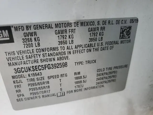 2015 CHEVROLET SILVERADO K1500 LTZ