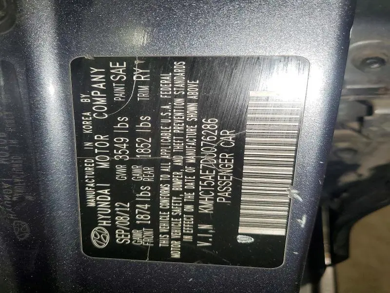 2013 HYUNDAI ACCENT GS  