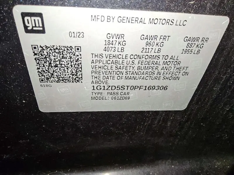 2023 CHEVROLET MALIBU LT  