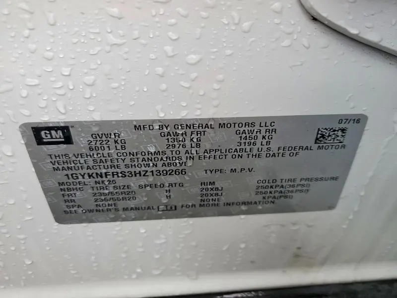 2017 CADILLAC XT5 PLATINUM  