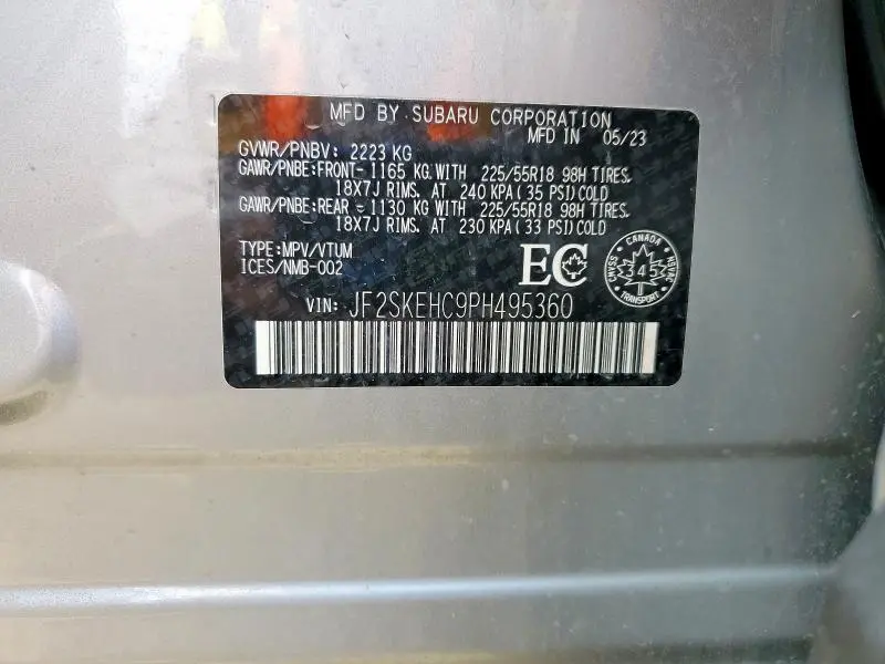 2023 SUBARU FORESTER SPORT  