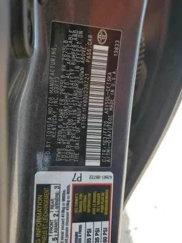 2013 TOYOTA CAMRY L  