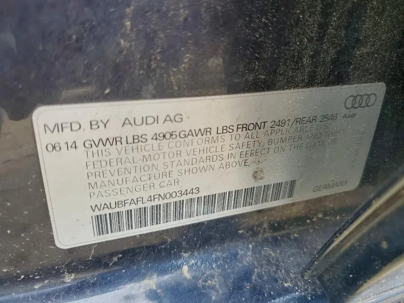 2015 AUDI A4 PREMIUM  