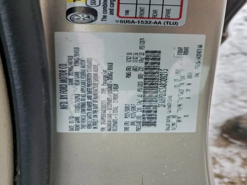 2010 FORD FUSION SEL  