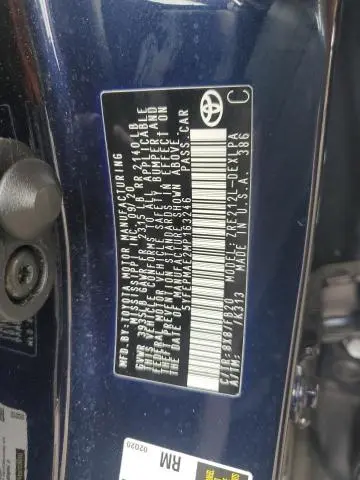 2021 TOYOTA COROLLA LE  