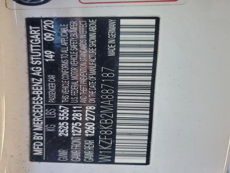 2021 MERCEDES-BENZ E 63 AMG-S 4MATIC  