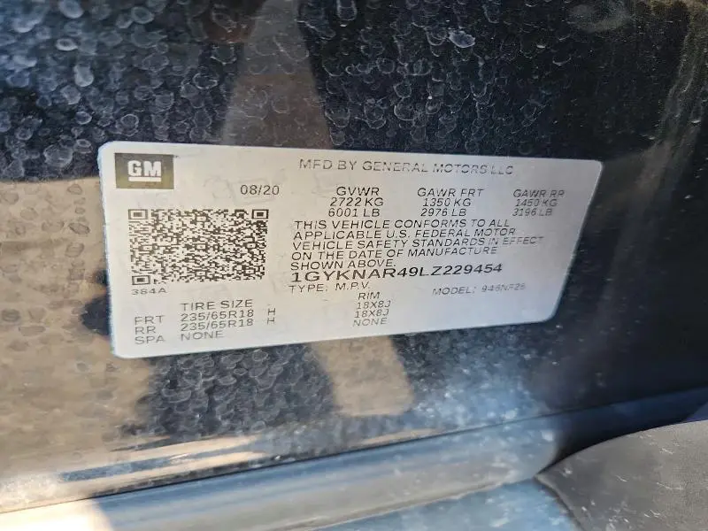 2020 CADILLAC XT5 LUXURY  