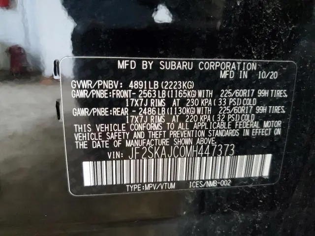 2021 SUBARU FORESTER PREMIUM  