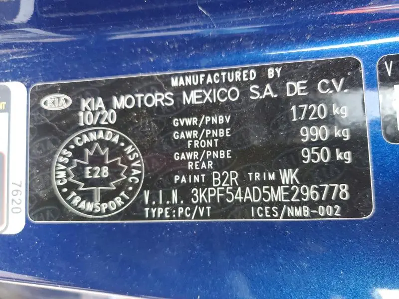 2021 KIA FORTE GT LINE  