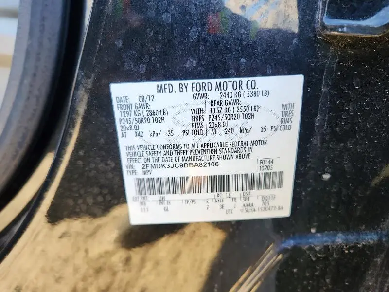 2013 FORD EDGE SEL  