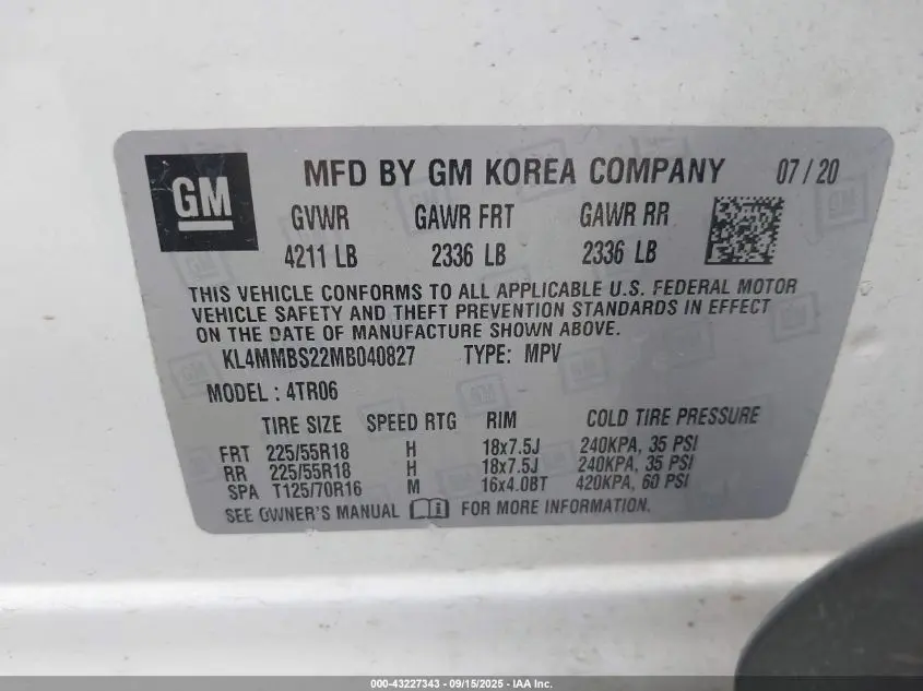 2021 BUICK ENCORE GX FWD PREFERRED