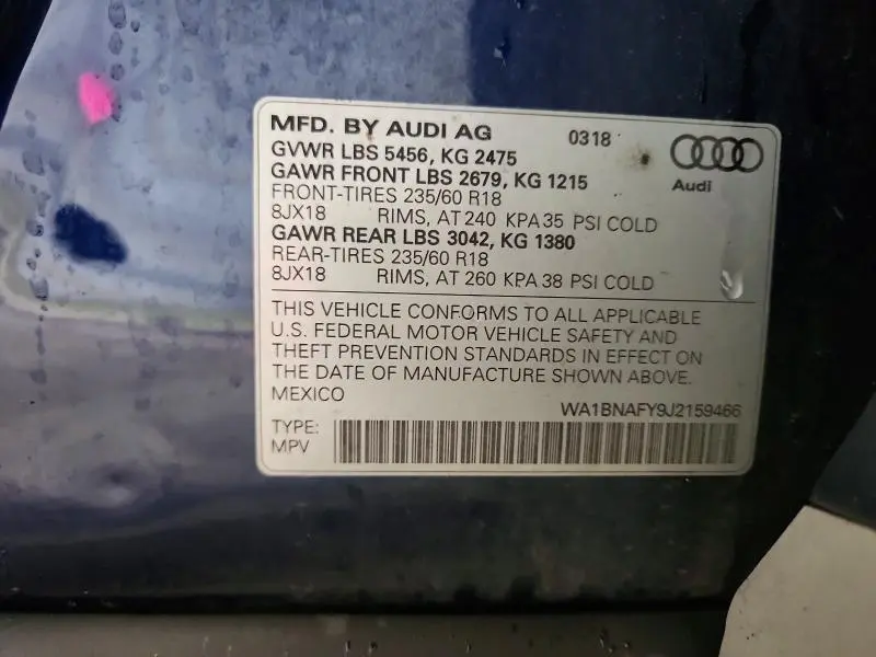 2018 AUDI Q5 PREMIUM PLUS  