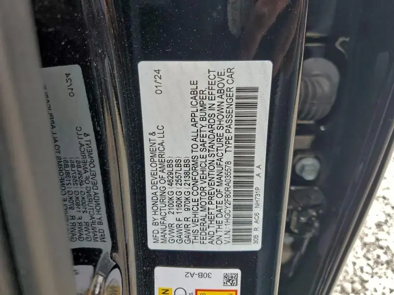 2024 HONDA ACCORD TOURING HYBRID  