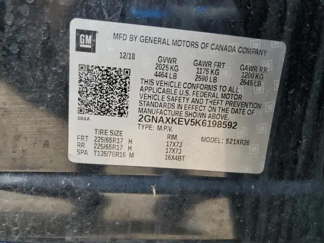 2019 CHEVROLET EQUINOX LT  