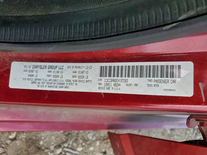 2014 CHRYSLER 200 LX  