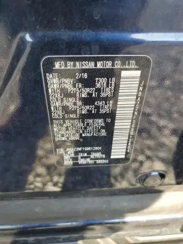 2016 INFINITI QX80   