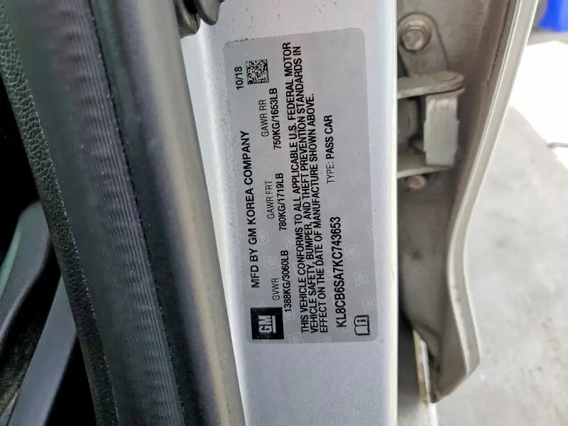 2019 CHEVROLET SPARK LS  